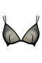 Women's Black Tulle Detailed Bra Triangle Covered Transparent Bra Nancy - 6