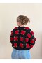 Rose Motif Hand-Knitted Women's Cardigan - 3