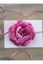 Necklace/choker Necklace/laced Satin Rose Necklace (DARK PINK) - 2