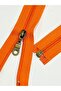 Orange 65 cm Zippered Tracksuit Coat - 2