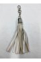 Bag Tassel Chain Keychain Beige - 7