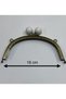 Bag and Wallet Clip Oval 16 Cm Model with Pearls - 7