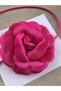 Necklace/choker Necklace/laced Satin Rose Necklace (FUCHIA) - 7