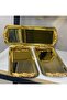 Bright Gold 6 Pcs Rectangular Handle Model Service and Presentation Table