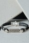 Men's Bracelet with Real Leather Figures - Original and Stylish Design - 3