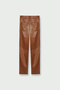 Leather Trousers Brown - 7
