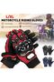 2025 Motorcycle Gloves Red 3 Seasons Protect Touch Anti Slip Elastic Fabric - 4