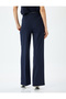 Pocket Pleat Detailed Belted High Waist Palazzo Trousers - 4