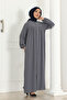 Robed Mevlana Cut Daily Ferace Gray - 8