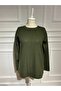 Mother Women's Winter Round Collar Single Color Comfortable Fit Knitwear Sweater - 4