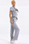 SINGLE BOTTOM Medinilla / Medikago Double-Sided Stretch Fabric Women's Surgical Pants Gray - 5