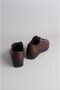Select 8568 genuine leather comfort women's shoe coffee - 5