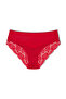 Red Back Half Lace High Waist Women's Panties 3-Piece - 3