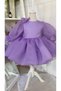 Girl's fluffy balloon sleeve evening dress - Special occasion dress - 3