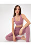 High Waist Pink Organic Cotton Basic Tights - Certified - 6