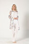Ecru Lace Dressing Gown Boxed Women's Pajamas Set 2329 - 3