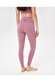 High Waist Pink Organic Cotton Basic Tights - Certified - 2