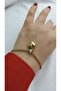 1St Class Steel Does Not Blacken Heart Figured Bracelet