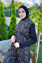Full Covered Hijab Swimsuit Color Colorful Leaf Merve - 6