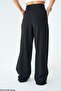 Women's Black Pocket Palazzo Trousers - 3