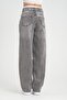 Anthracite Washing Effect Boxer Detailed Baggy Jean - 8