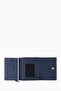 Genuine Leather Unisex Mechanism Wallet 626Mg - Navy Blue - 2