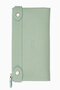 Genuine Leather Women's Wallet - Portfolio 8215 - Green
