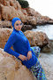 Wide Leg Lycra Full Covered Hijab Swimsuit 900-301 - 3