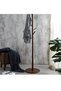 Sturdy Floor-Standing Coat Rack, Tree-Shaped, Round Base, Walnut Color - 3