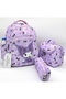 Lilac Character Patterned Primary School Bag Set of 3 Girls' Primary School Bag - 2