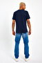 Men's Crew Neck Regular Fit Garnished T-Shirt Spr23ts301 - 6
