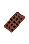 Set of 15 Star Pattern Silicone Plasticine Molds - Chocolate and Ice Shapes - 4