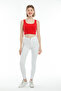 Women's Knitted Crop Athlete-T-Shirt Spr21y19