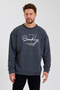 Men's Crew Neck Oversize Fit Handwritten Brooklyn Thin Sweatshirt Spr23sw331