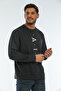 Men's Crew Neck Regular Fit Air Printed Thin Sweatshirt Spr22sw131 - 3