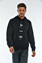 Men's Hooded Regular Fit Air Printed Thin Sweatshirt Spr22sw162