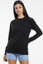 Women's Crew Neck Oversize Fit Thin Sweatshirt Spr21k30 - 2