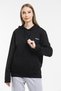 Women's Hooded Regular Fit Printed Thin Sweatshirt Spr21k61 - 3