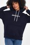 Women's Hooded Comfortable Fit Fleece Lined 3-Thread W. Brooklyn Printed Sweatshirt Spr24Swk04 - 7