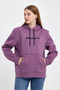 Women's Hooded Comfortable In-mold Fleece 3 Thread Willamsburg Brooklyn Printed Sweatshirt Spr24swk04 - 2