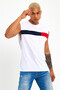 Superlife Men's Crew Neck Regular Fit Garnished T-Shirt Spr23At346 - 6