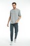 Men's Crew Neck Oversize Fit Brooklyn Printed T-Shirt Spr21y27 - 2