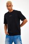 Men's Crew Neck Oversize Fit Brooklyn Printed T-Shirt Spr21y27 - 3