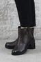 32822 Brown Original Genuine Leather Women's Boots with Fur Inside and Non-Slip Sole - 3