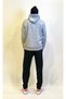 Men's Hooded Comfortable In-mold Fleece 3 thread Hand Written Brooklyn Printed SweatShirt spr24sw16 - 2