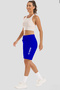 Women's Comfortable Fit Elastic Waist Pocket Printed Shorts SPR24SRK208