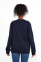 Süperlife Women's Crew Neck Oversize Fit Thin Sweatshirt Spr22Swk134 - 4