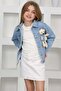 Cute Teddy Bear Unisex Model Cotton Seasonal Denim Jacket-Denim Coat-Holiday Holder - 3