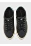 Women's High Comfortable Sole Leather Black Sneaker Yw0Yw01669-0Gx - 4