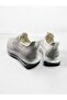 Woman's crystal stone detailed high sole walking shoes - 4